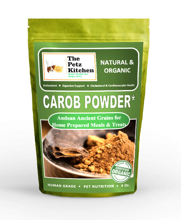 Carob Antioxidant Digestive & Cardiovascular Support* The Petz Kitchen - Organic Raw & Human Grade Ingredients For Home Prepared Meals & Treats