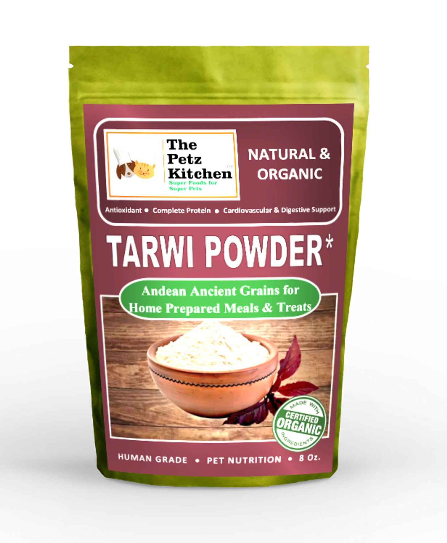 Tarwi - Antioxidant Complete Protein* - Digestive Cardiovascular & Pancreatic Support* The Petz Kitchen