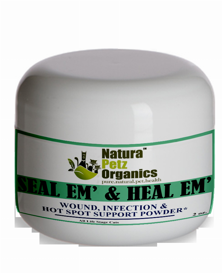 Seal Em And Heal Em Powder Dog, Cat & Small Animal*  Wound, Infection & Hot Spot Support*