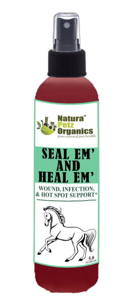 Seal Em And Seal Em Horse Spray Tincture - Wound, Infection Ulcer Bite Bleeding & Hot Spot Support*