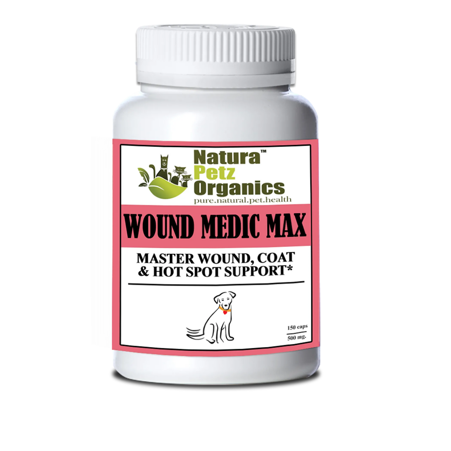 Wound Medic Max Caps* Master Wound, Skin & Coat Support For Dogs & Cats*