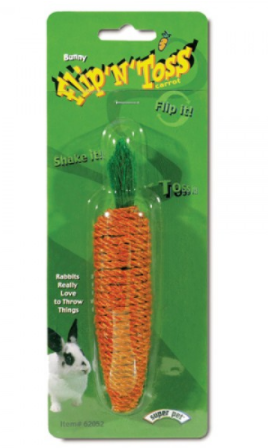 Super Pet Bunny Flip N' Toss Toy - Carrot