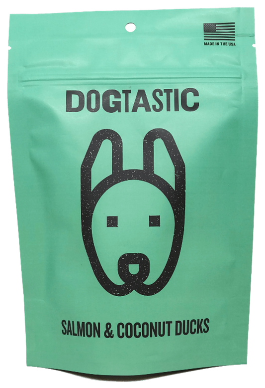 DT Dogtastic Salmon & Coconut Ducks Dog Treats