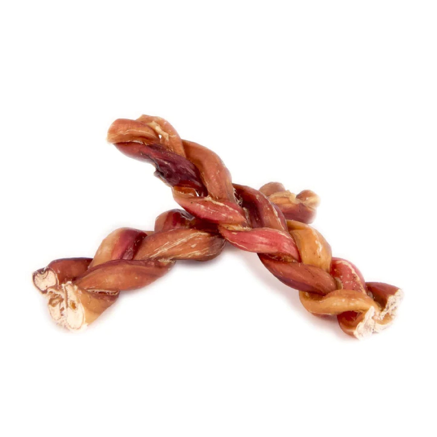 Grass-fed Braided 6" Bully Sticks Odor Free Dog Treats - 100% Beef