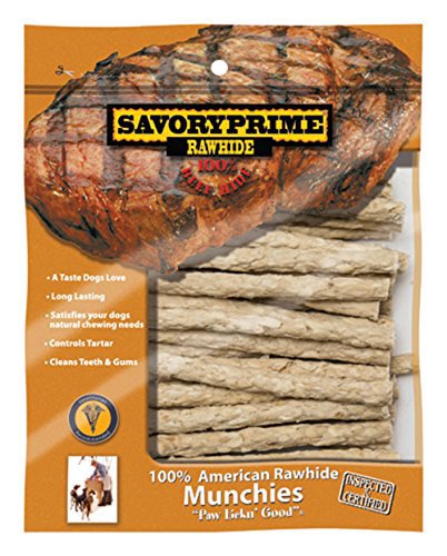 Savory Prime 00906 5 in. White American Twist Sticks Dog Treats 30 Cou